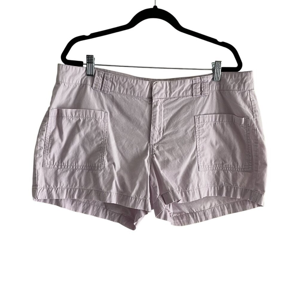 Old Navy Women Sz 16 Lilac Purple Front Patch Pockets 3.5 Inch Inseam Shorts